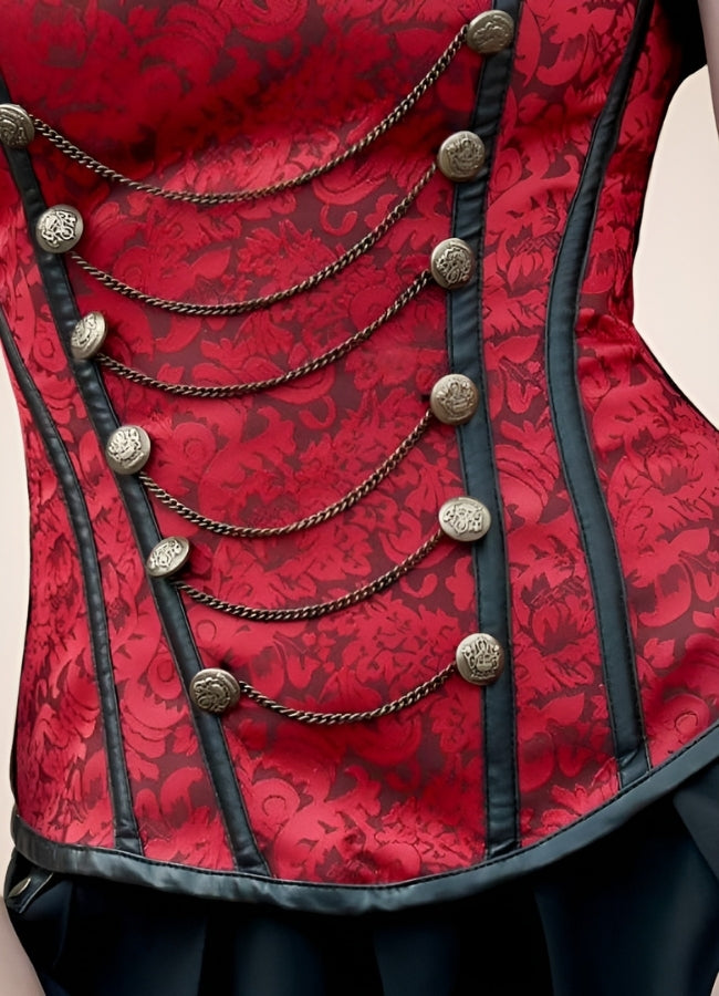 Asian Military Steampunk Corset - Steampunk Australia
