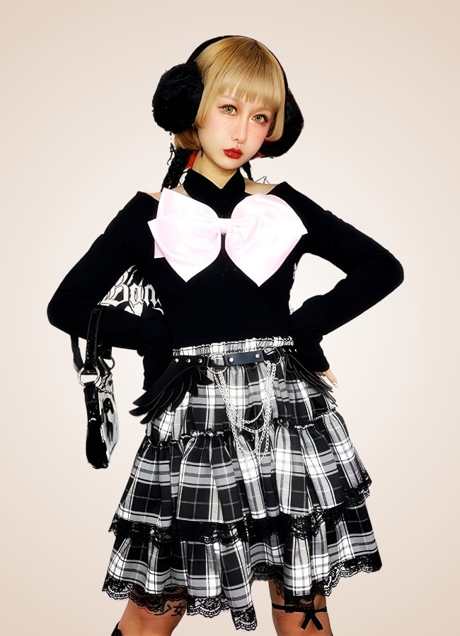 Black And White Steampunk Skirt - Steampunk Australia