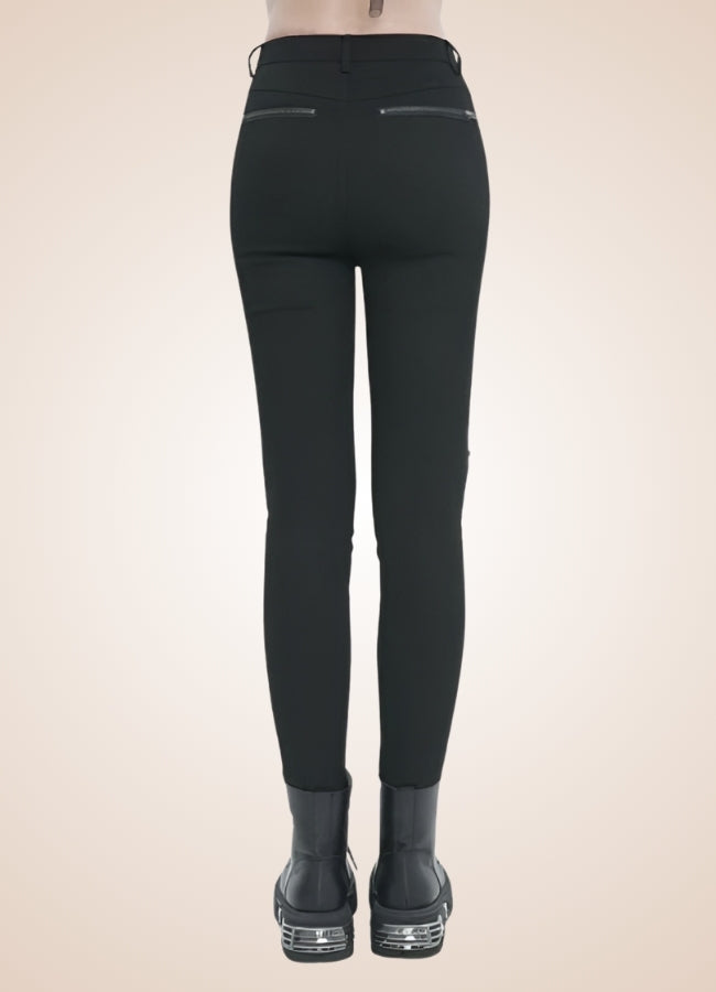 Black Gothic Punk Pants - Steampunk Australia