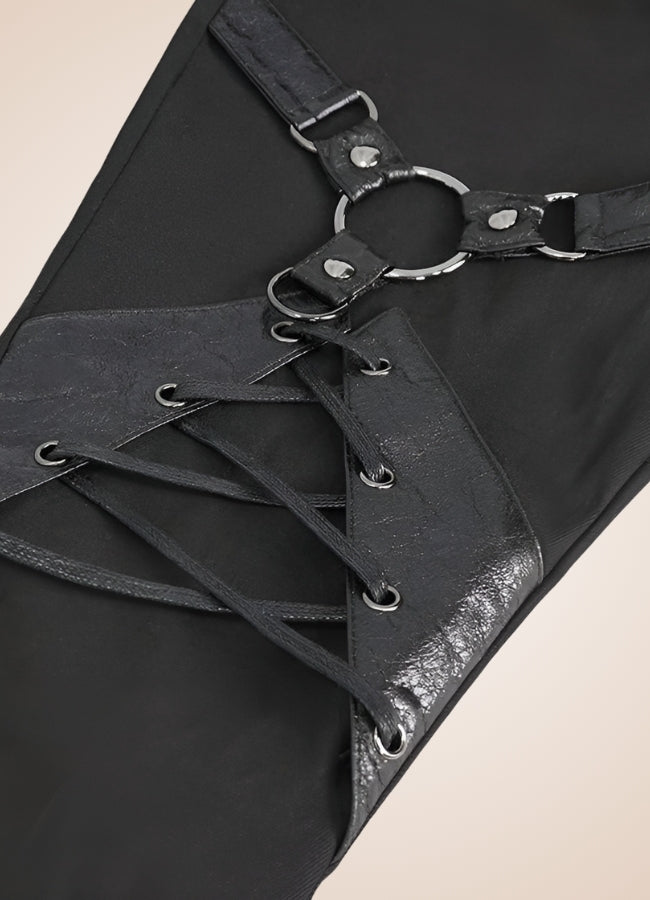 Black Gothic Punk Pants - Steampunk Australia