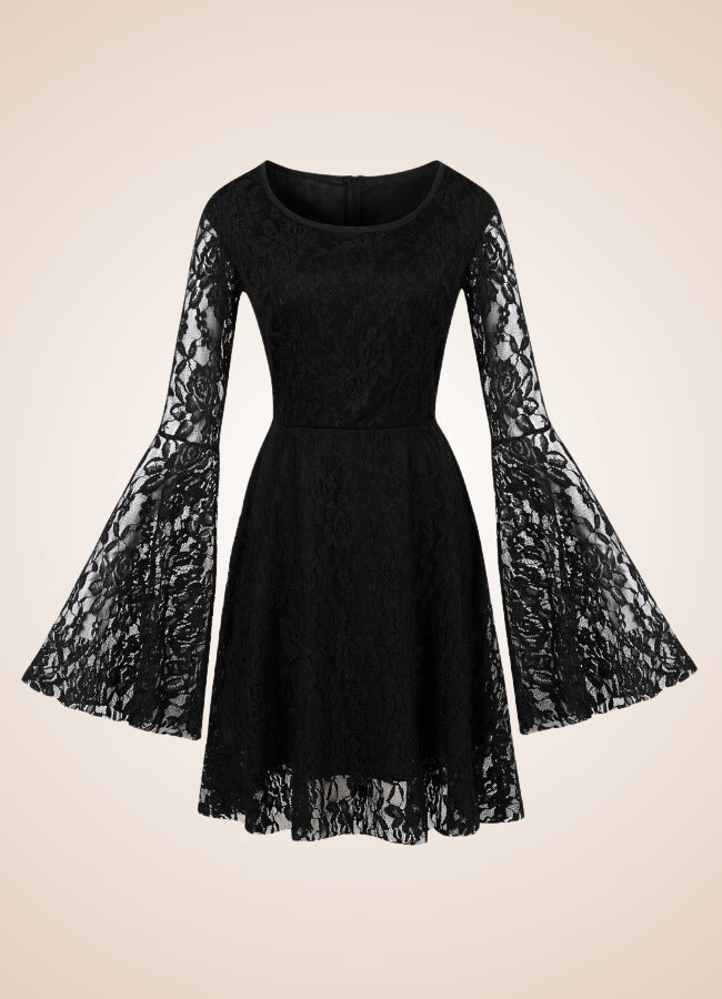 Black Gothic Vintage Dress - Steampunk Australia