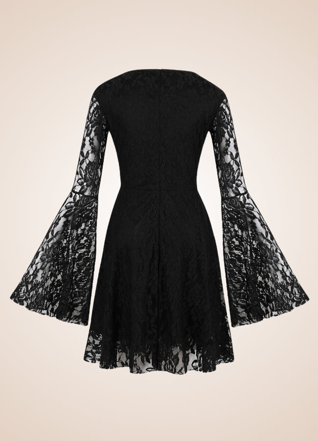 Black Gothic Vintage Dress - Steampunk Australia