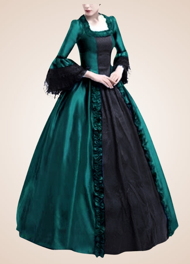 Black Green Victorian Steampunk Dress - Steampunk Australia
