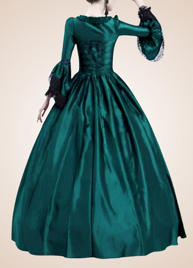 Black Green Victorian Steampunk Dress - Steampunk Australia