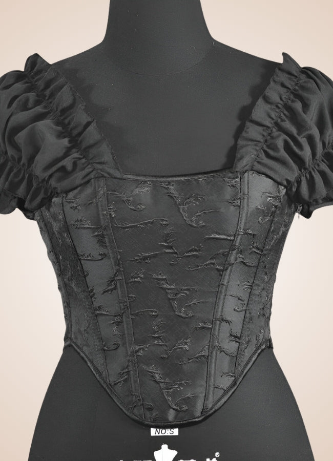 Black Hourglass Steampunk Corset - Steampunk Australia