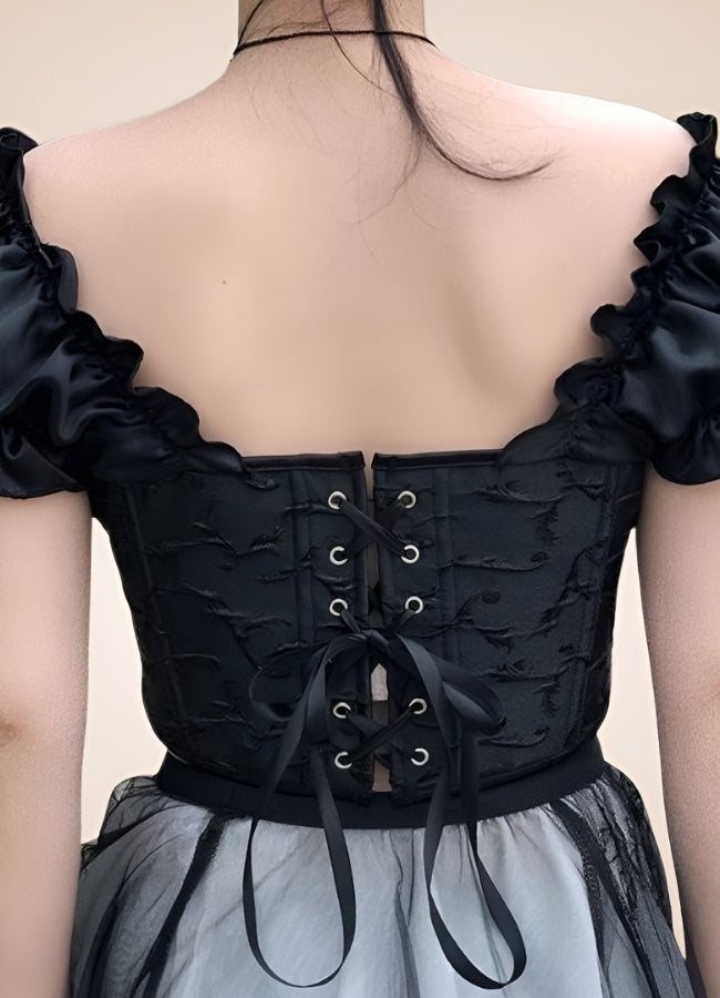 Black Hourglass Steampunk Corset - Steampunk Australia
