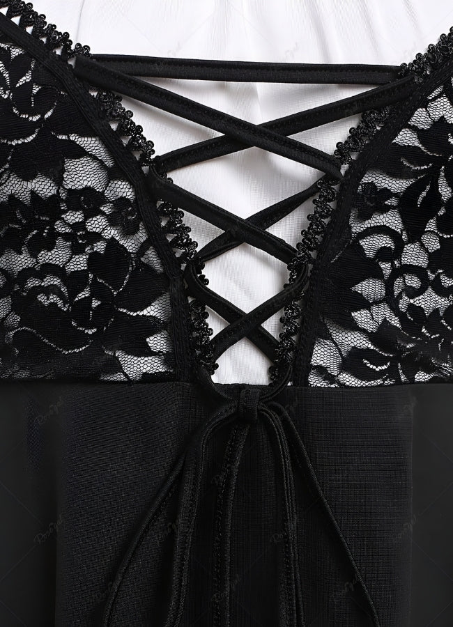 Black Lace Steampunk Dress - Steampunk Australia