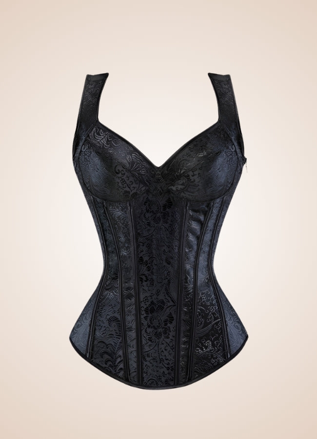 Black Lace Up Steampunk Bustier - Steampunk Australia