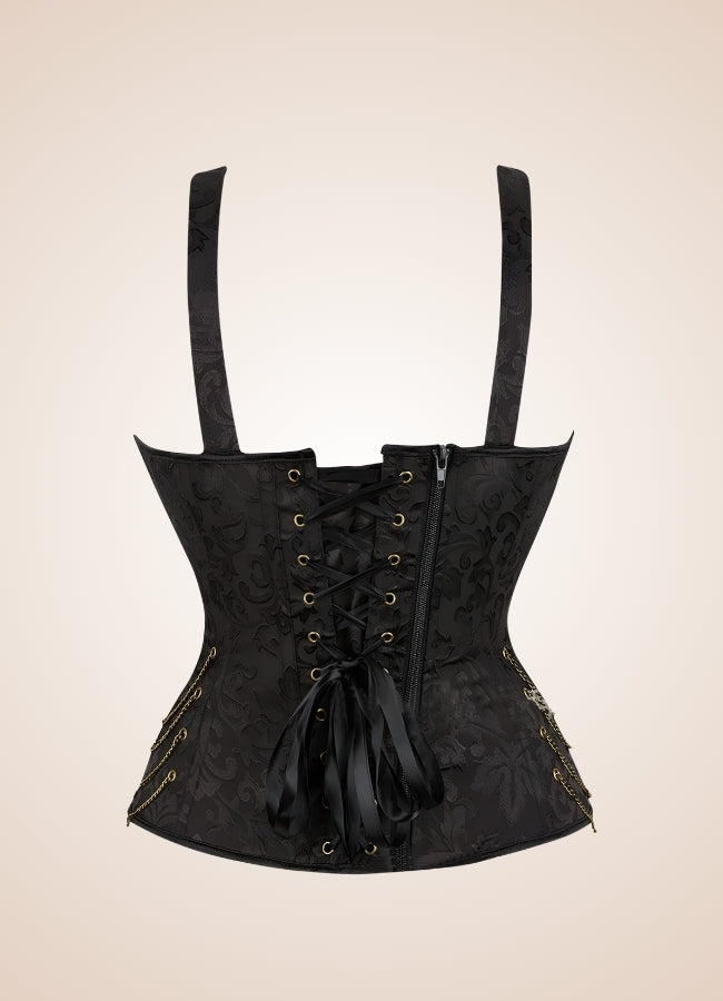 Black Pirate Steampunk Corset - Steampunk Australia