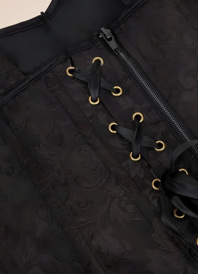 Black Pirate Steampunk Corset - Steampunk Australia