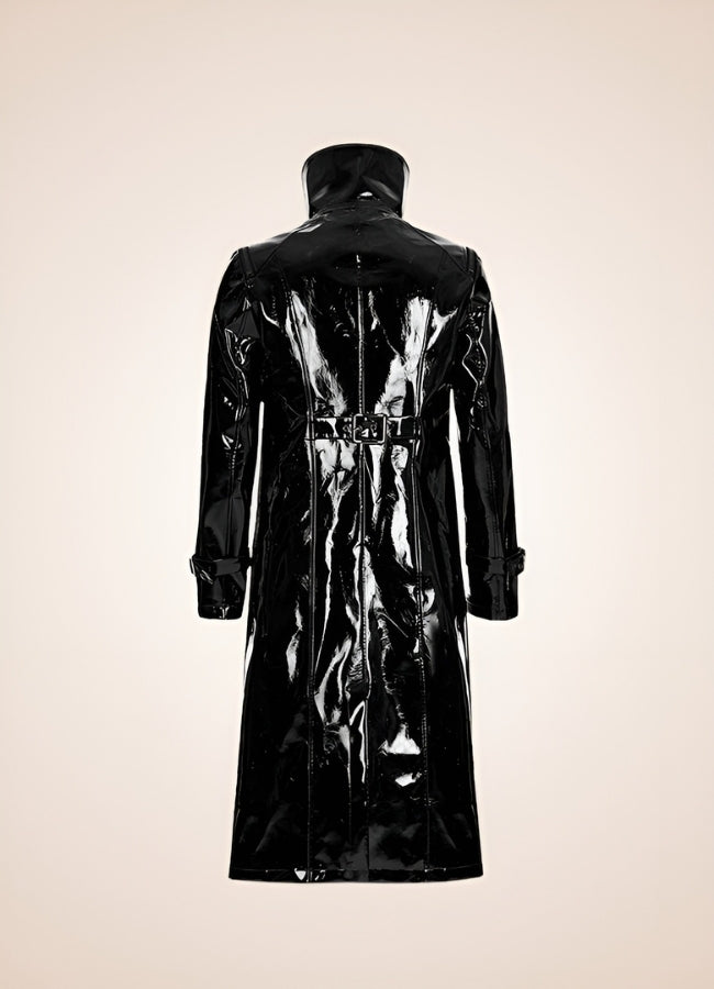 Black Punk Men's Frock Coat - Steampunk Australia