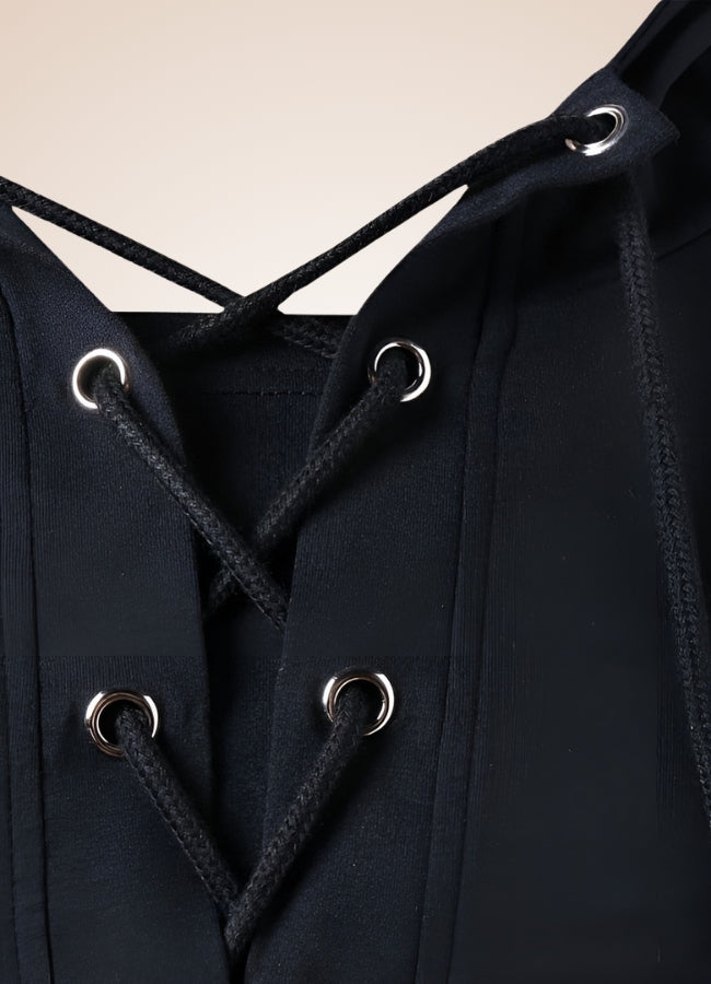 Black Steampunk Hooded Sweatshirt - Steampunk Australia