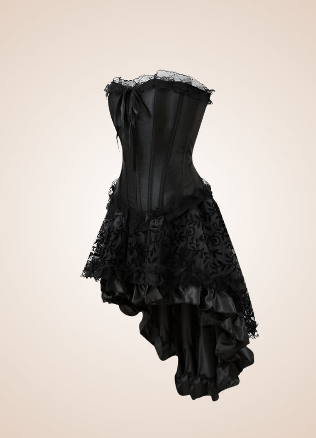 Black Steampunk Mini Dress - Steampunk Australia