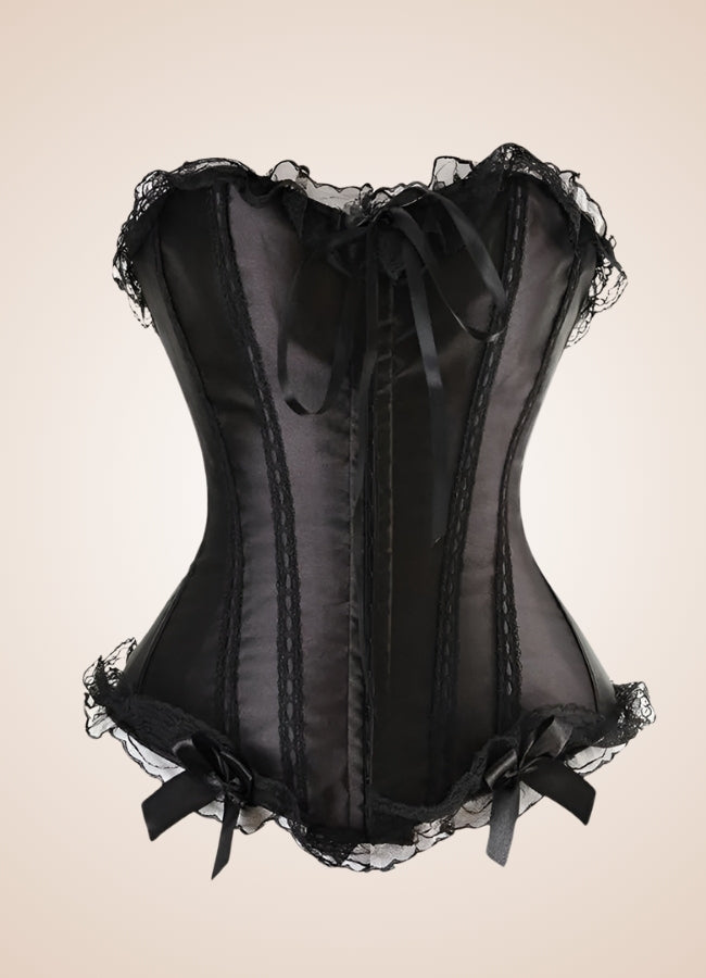Black Steampunk Sleeveless Corset Dress - Steampunk Australia