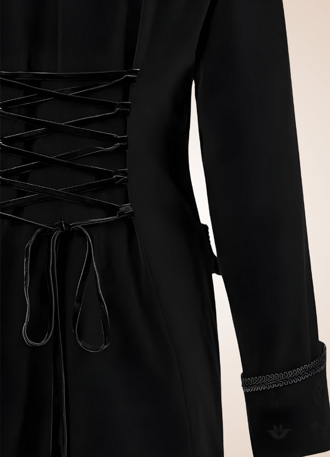 Black Steampunk Trench Coat - Steampunk Australia