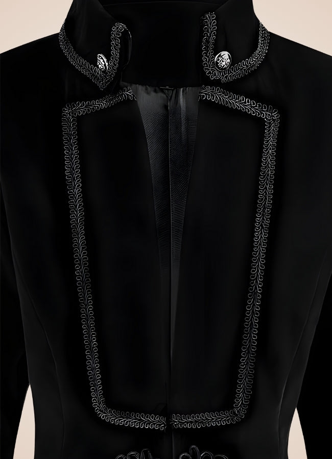 Black Steampunk Trench Coat - Steampunk Australia