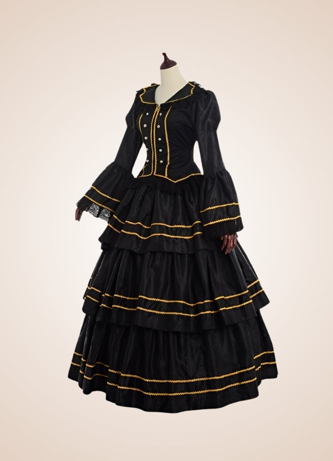 Black Steampunk Victorian Dress - Steampunk Australia