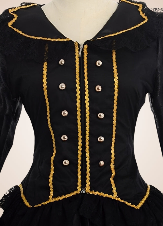 Black Steampunk Victorian Dress - Steampunk Australia