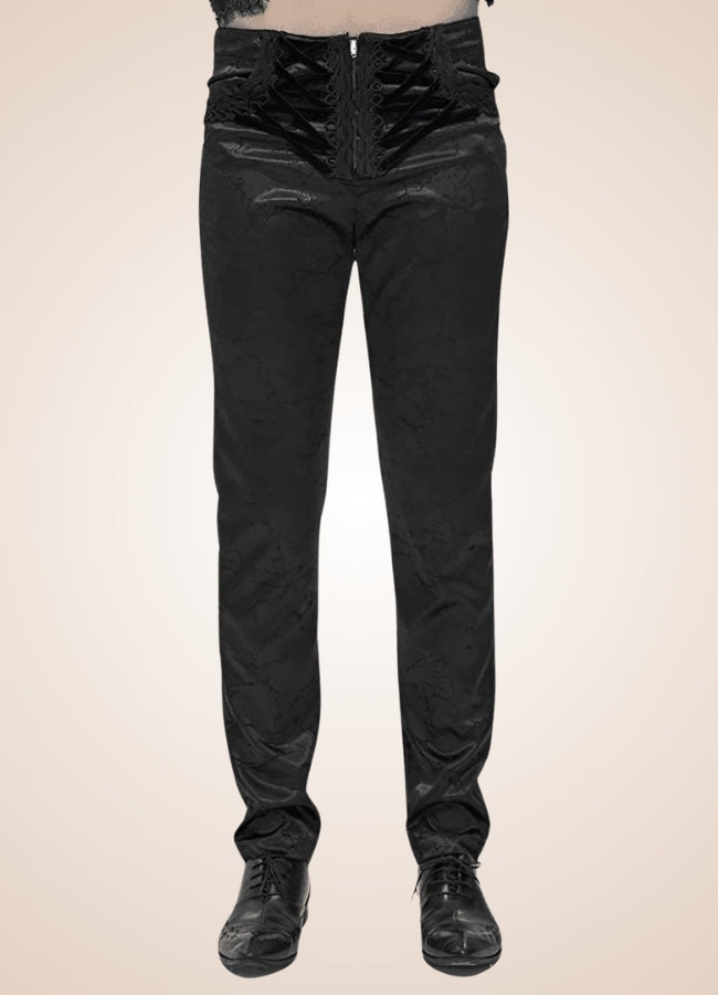 Black Victorian Gothic Pants - Steampunk Australia
