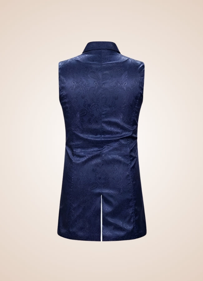Blue Button Steampunk Vest - Steampunk Australia