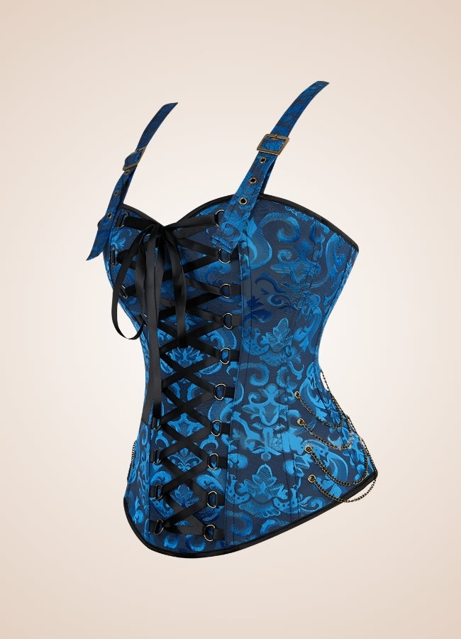 Blue Pirate Steampunk Corset - Steampunk Australia
