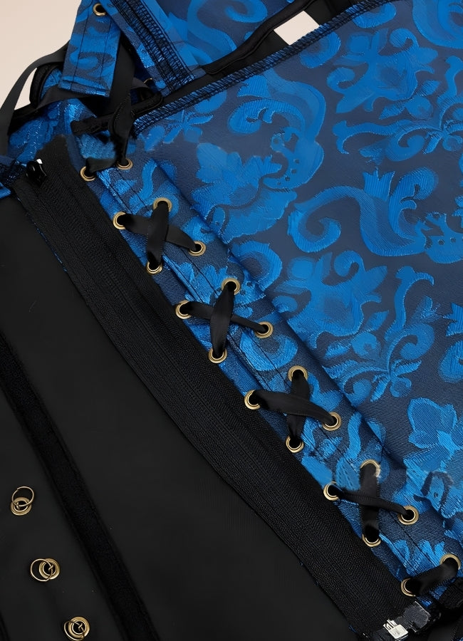 Blue Pirate Steampunk Corset - Steampunk Australia