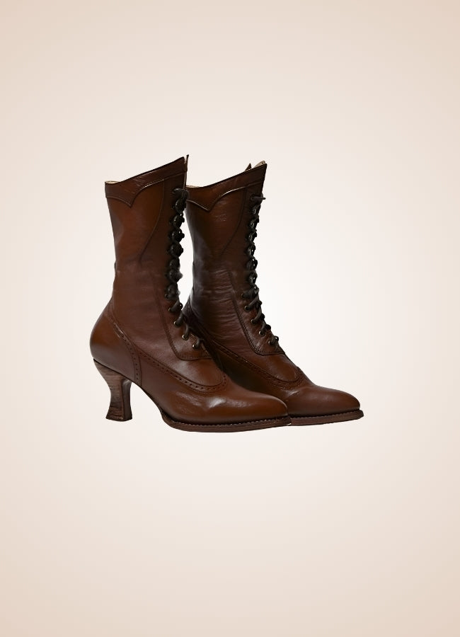 British High Knee Steampunk Boots - Steampunk Australia