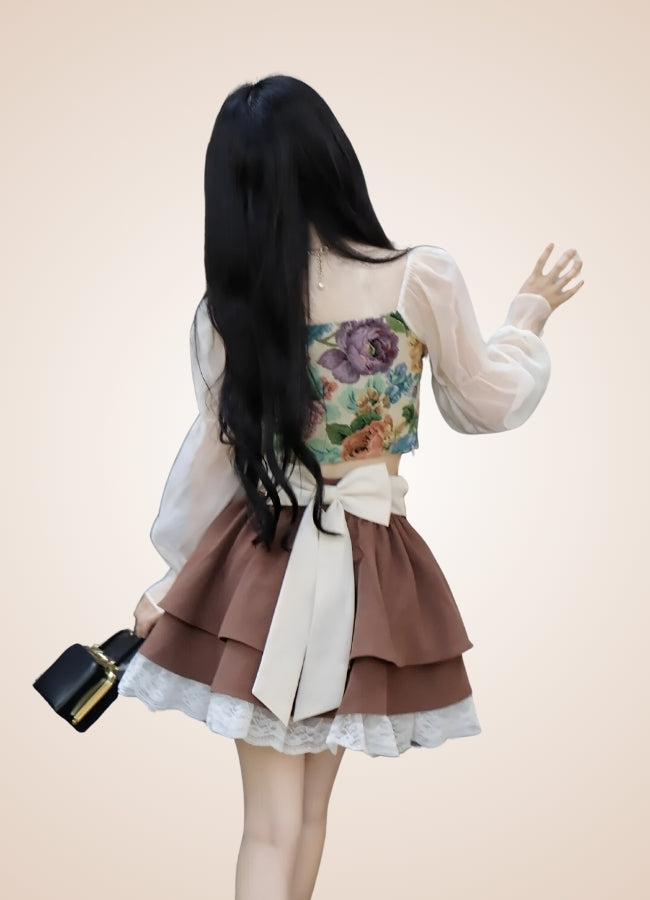 Brown Steampunk Lolita Skirt - Steampunk Australia
