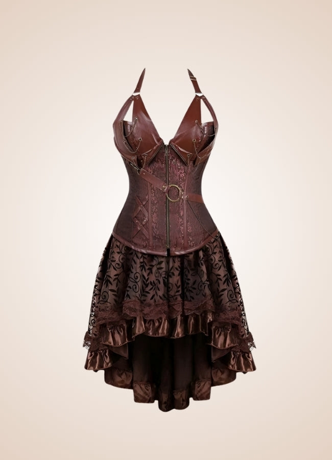 Brown Steampunk Pirate Dress - Steampunk Australia