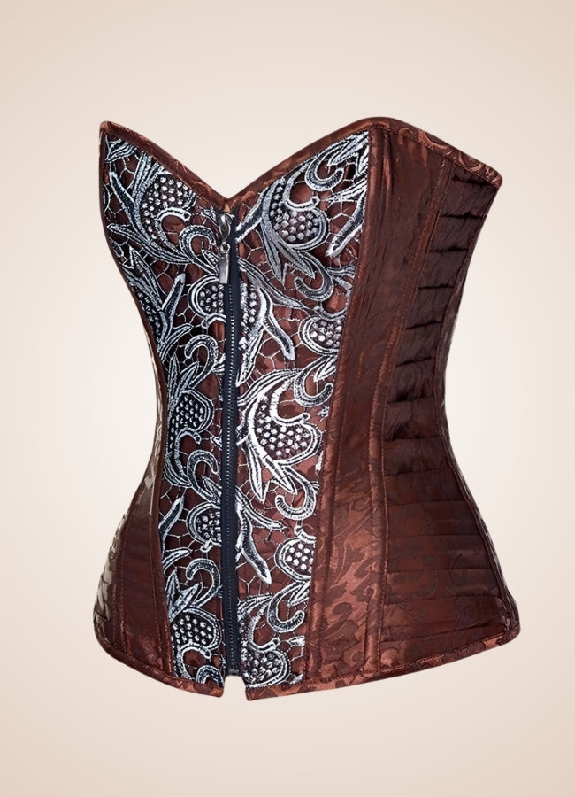 Brown Vintage Steampunk Bustier - Steampunk Australia