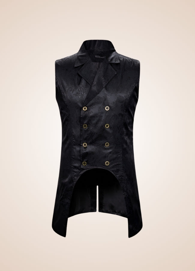 Button Gothic Steampunk Vest - Steampunk Australia