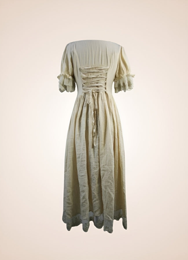 Creamy White Steampunk Dress - Steampunk Australia