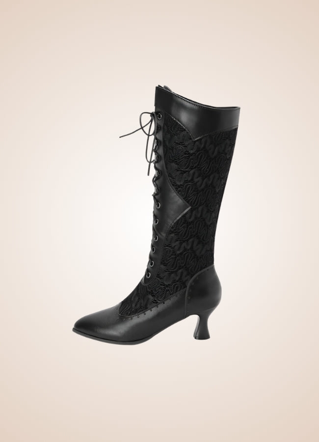 Cross-strap Women's Steampunk Boots - Steampunk Australia