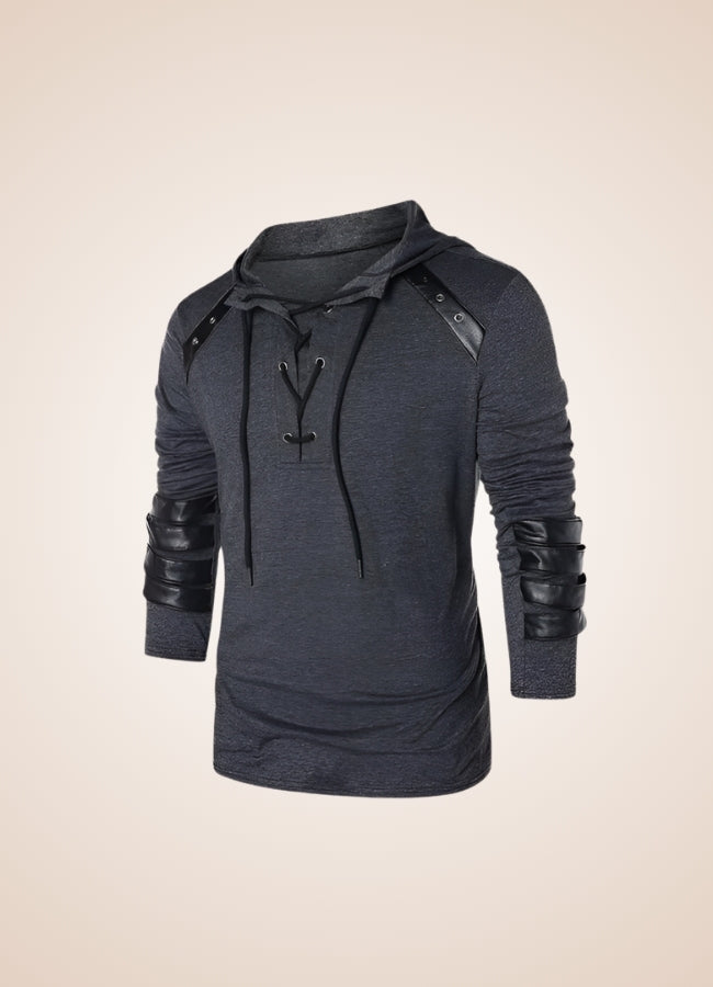 Dark Gray Steampunk Hooded Sweatshirt - Steampunk Australia