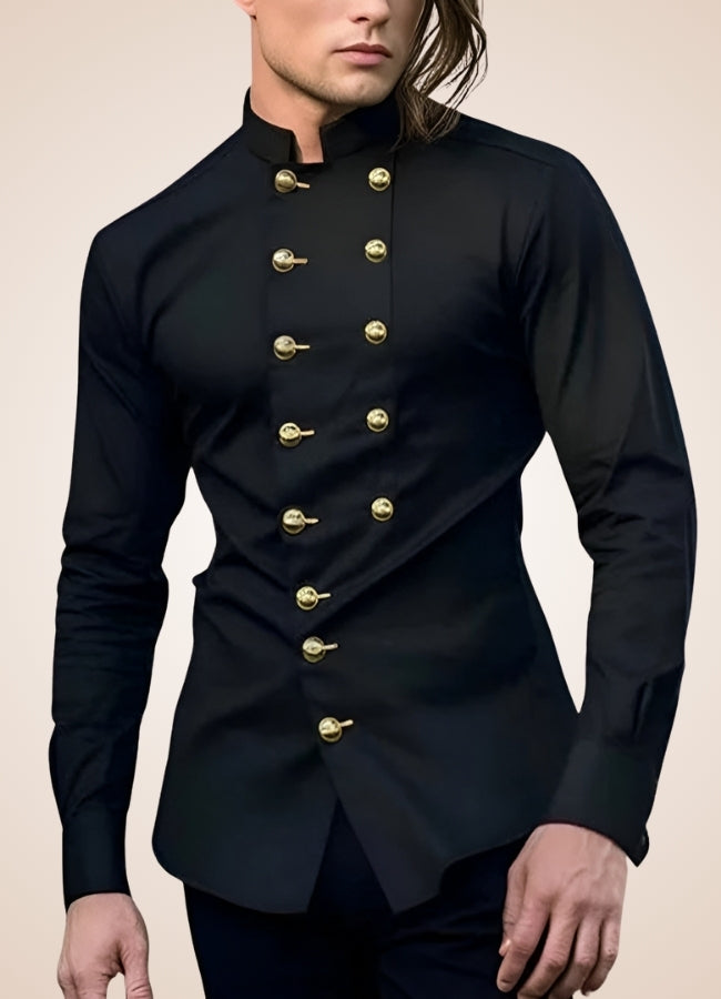 Double-breasted Steampunk Shirt - Steampunk Australia