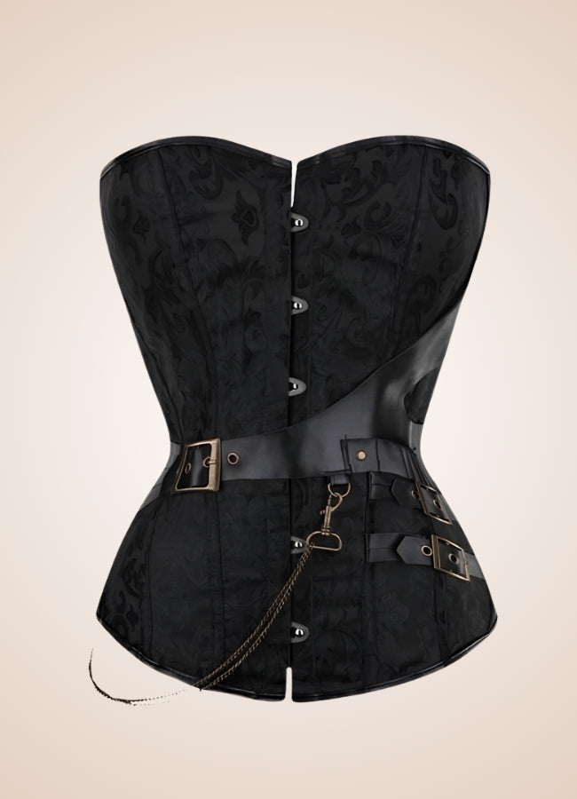 Flower Pattern Pirate Corset - Steampunk Australia