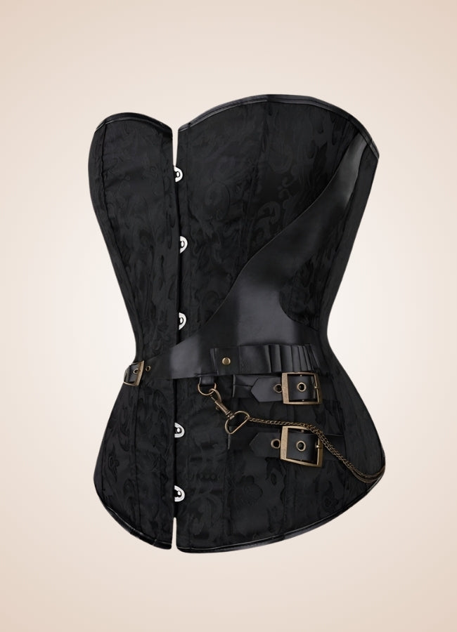 Flower Pattern Pirate Corset - Steampunk Australia
