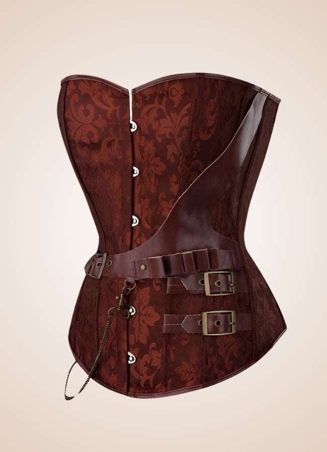 Flower Pattern Pirate Corset - Steampunk Australia