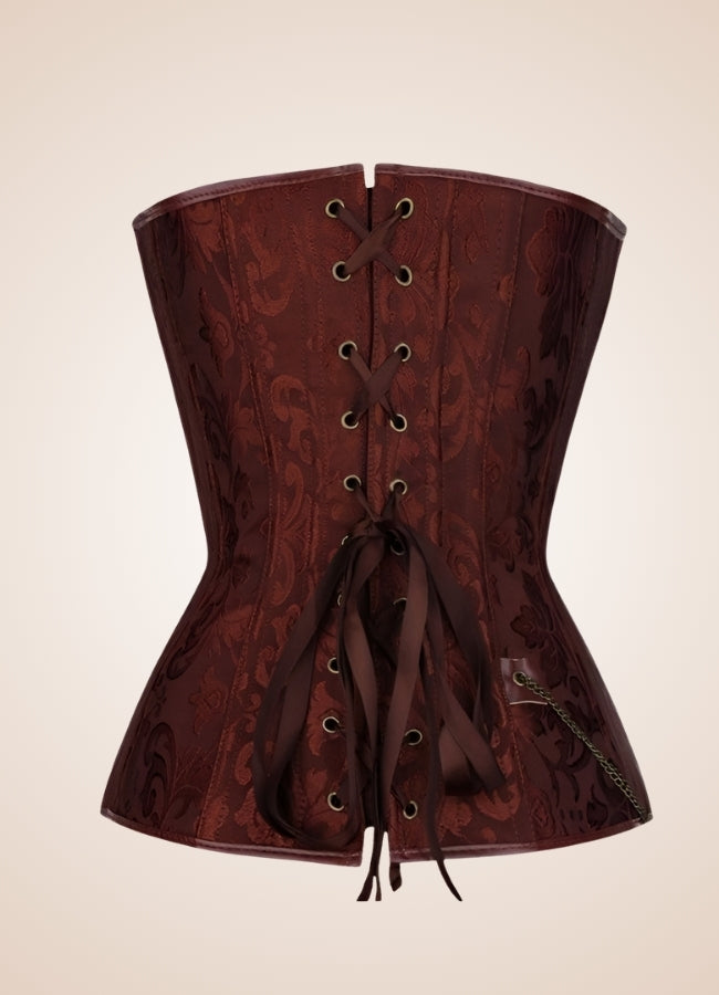 Flower Pattern Pirate Corset - Steampunk Australia