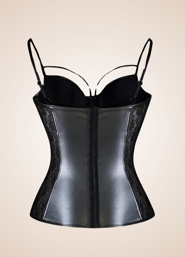 Flower Pattern Steampunk Bustier - Steampunk Australia