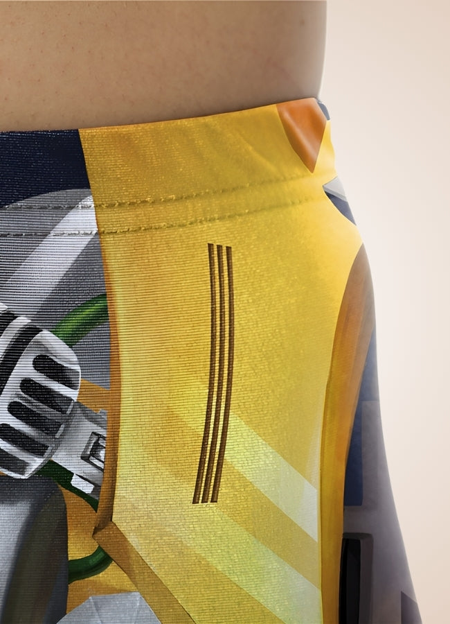 Gold Steampunk Robot Legging - Steampunk Australia