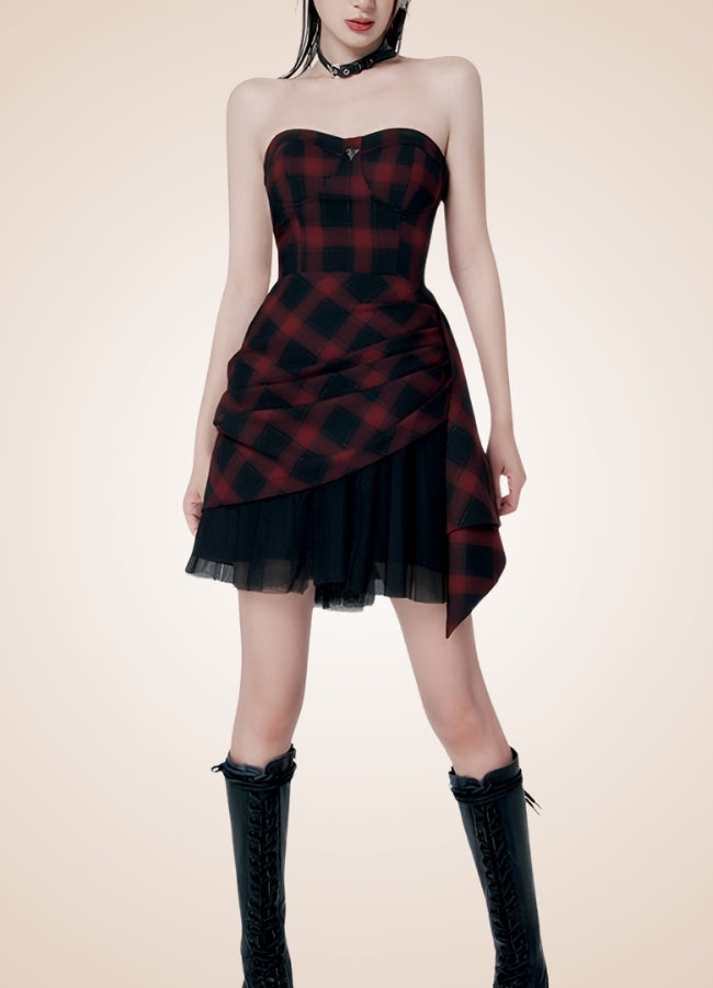 Goth Punk Mini Dress - Steampunk Australia