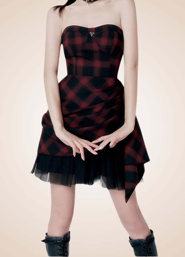 Goth Punk Mini Dress - Steampunk Australia