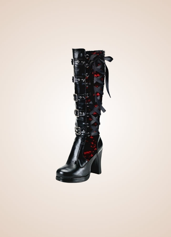Gothic Belt Buckle Boots - Steampunk Australia