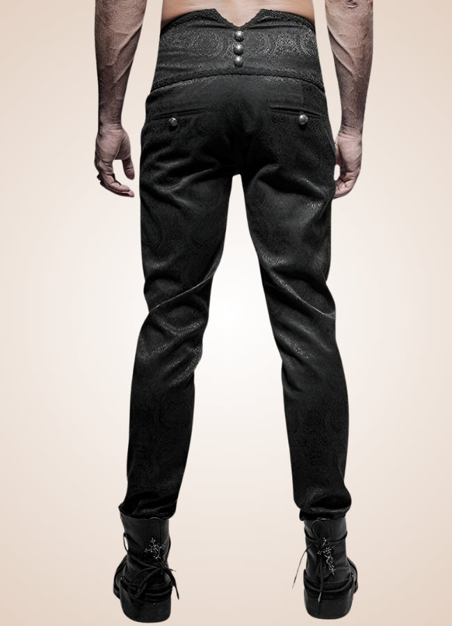 Gothic High Waist Trousers - Steampunk Australia