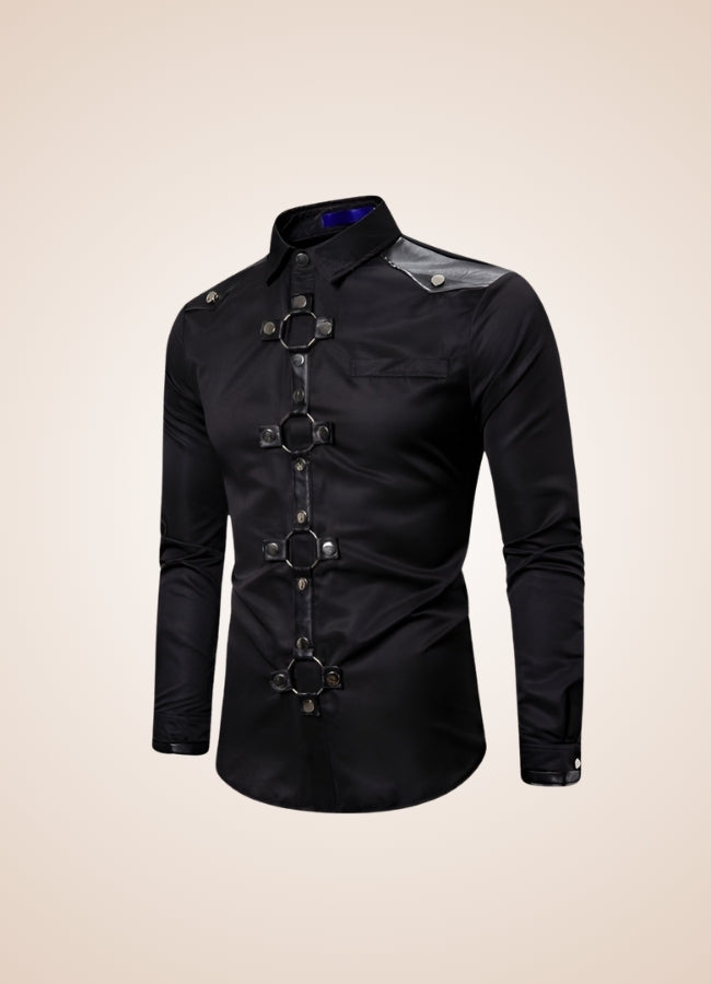 Gothic Men's Casual Shirt - Steampunk Australia