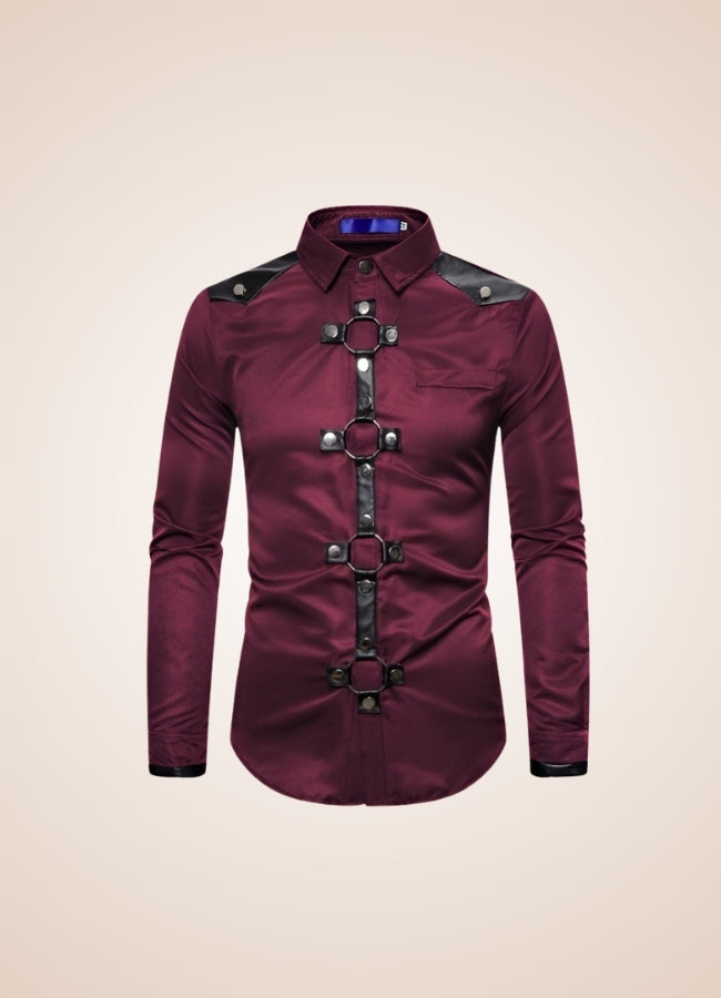 Gothic Men's Casual Shirt - Steampunk Australia
