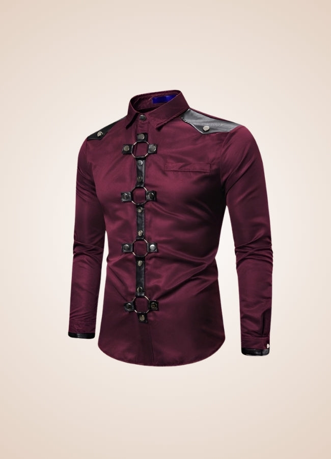 Gothic Men's Casual Shirt - Steampunk Australia