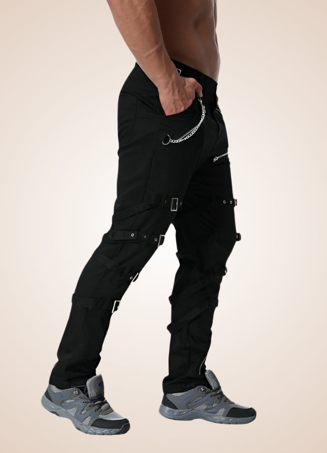 Gothic Punk Men Trousers - Steampunk Australia