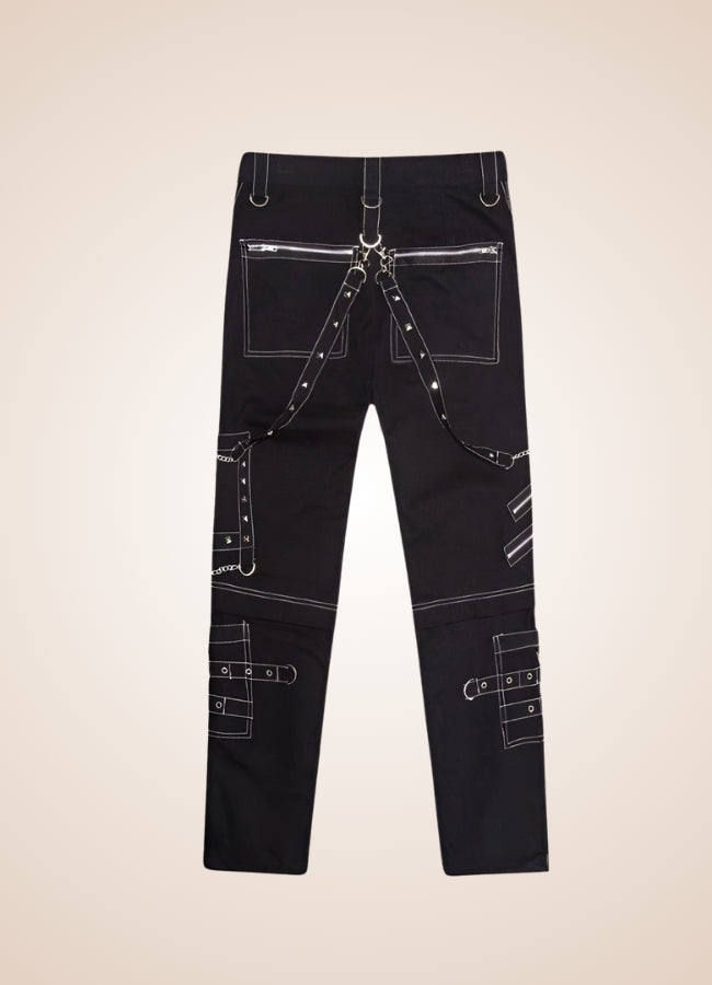 Gothic Punk Rock Rivet Pants - Steampunk Australia